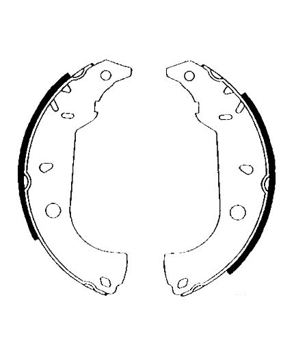 AP Колодки барабанные задние