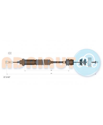 ADRIAUTO Трос сцепления с автоматической регулировкой