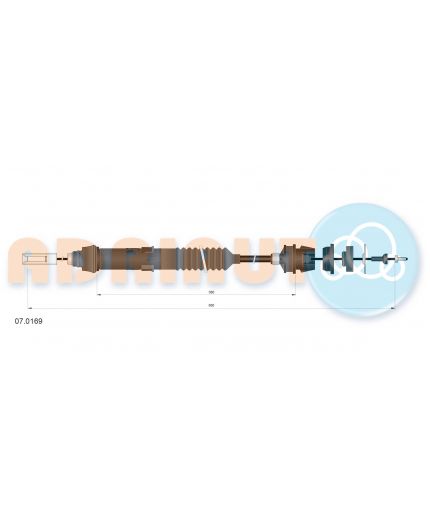 ADRIAUTO Трос сцепления с автоматической регулировкой