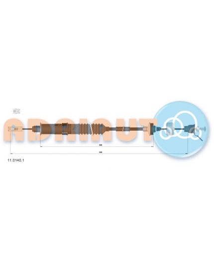 ADRIAUTO Трос сцепления с автоматической регулировкой