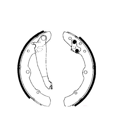 AP Колодки барабанные задние