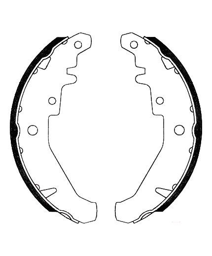 AP Колодки барабанные задние