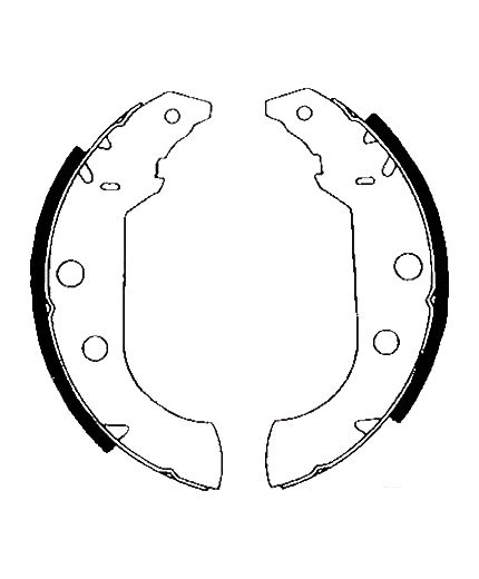 AP Колодки барабанные задние