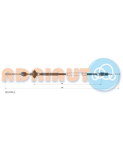 ADRIAUTO Трос сцепления механическая регулировка