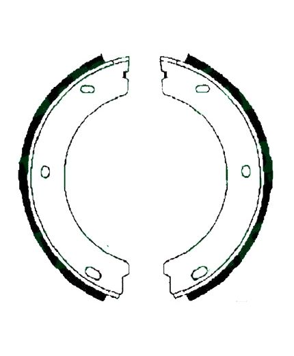 AP Колодки барабанные задние