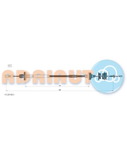 ADRIAUTO Трос сцепления модифицированный