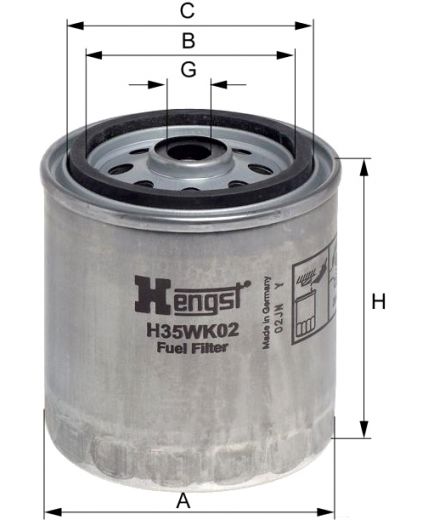 Hengst Фильтр топливный Фото 2