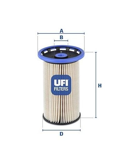 UFI Фильтр топливный Фото 2