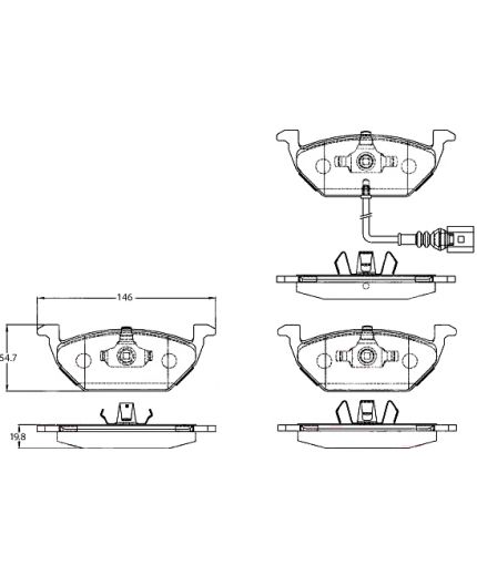 TRW Колодки дисковые передние Фото 2
