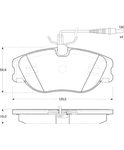 TRW Колодки дисковые передние Фото 2