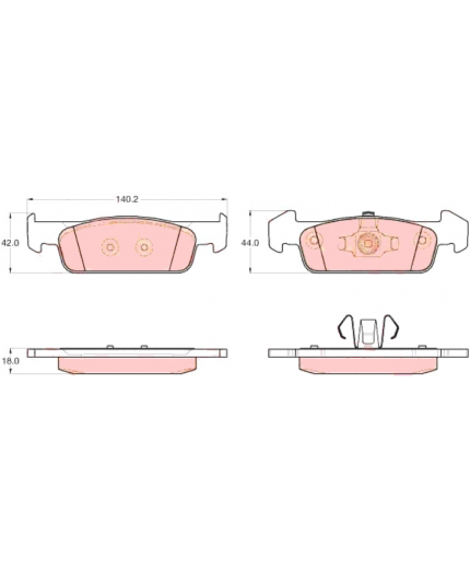 TRW Колодки дисковые передние Фото 3