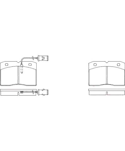 Patron Колодки дисковые задние