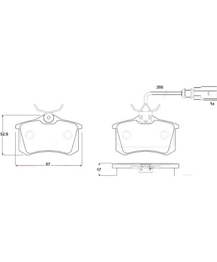 TRW Колодки дисковые задние Фото 4
