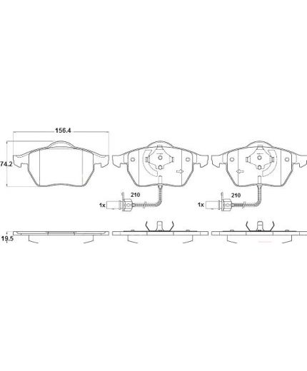 TRW Колодки дисковые передние Фото 2