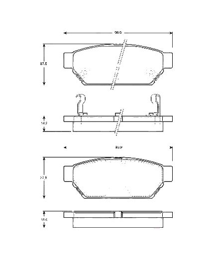 TRW Колодки дисковые задние Фото 2