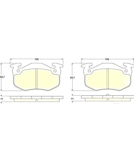 TRW Колодки дисковые задние Фото 6