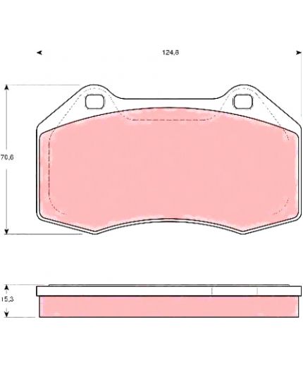 TRW Колодки дисковые передние Фото 2