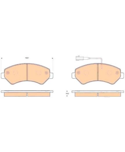 TRW Колодки дисковые передние Фото 3