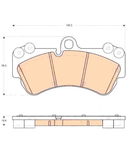 TRW Колодки дисковые передние Фото 2