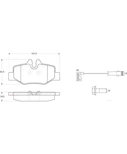 TRW Колодки дисковые задние Фото 3