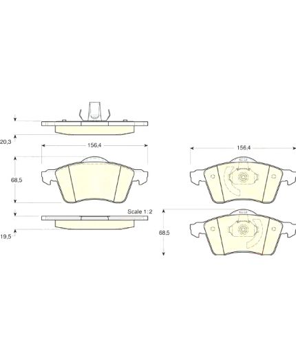 TRW Колодки дисковые передние Фото 2