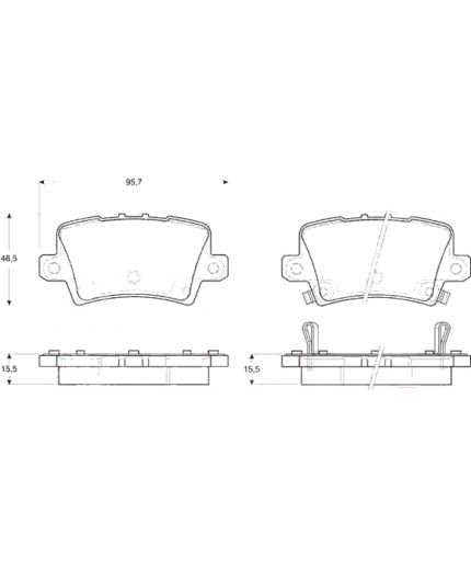 TRW Колодки дисковые задние Фото 2