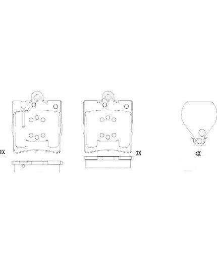 Patron Колодки дисковые задние