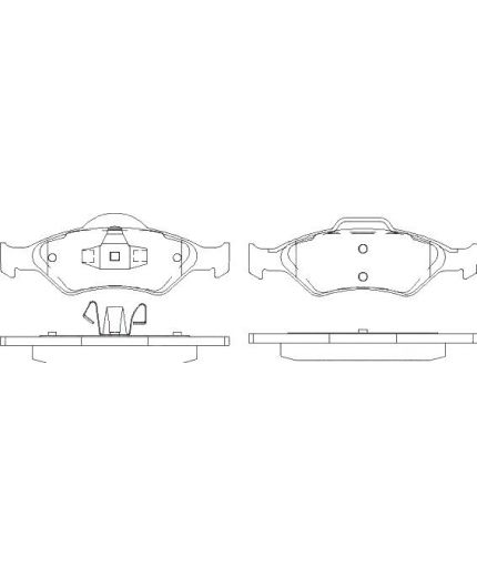 Patron Колодки дисковые передние