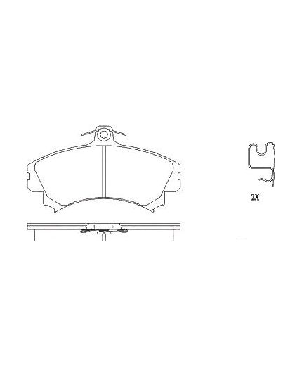 Patron Колодки дисковые передние