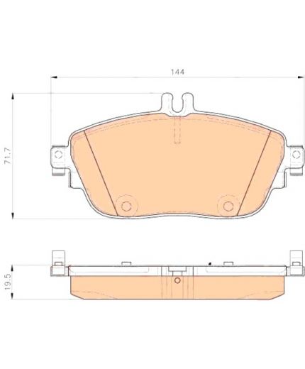 TRW Колодки дисковые передние Фото 2