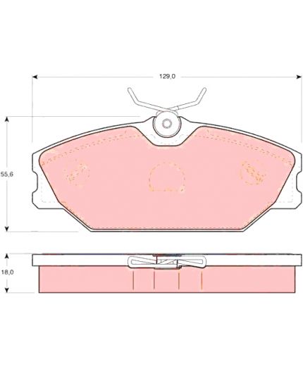 TRW Колодки дисковые передние Фото 3