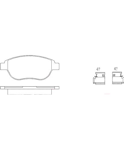 Patron Колодки дисковые передние