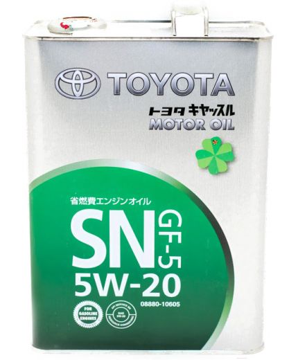 Моторное масло TOYOTA SN/CF-5 5W-20 CASTLE MOTOR OIL 4л