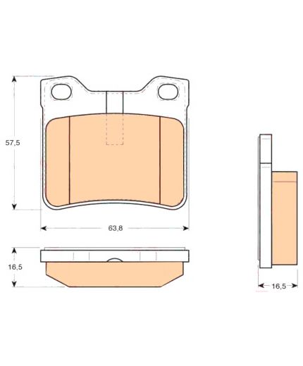 TRW Колодки дисковые задние Фото 2