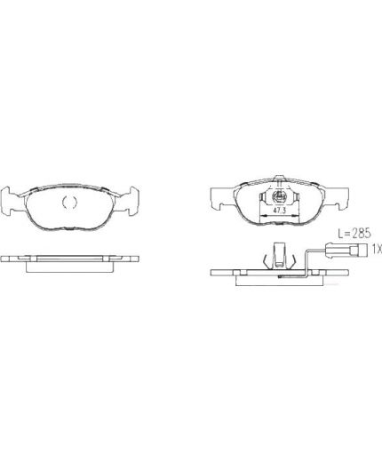 Patron Колодки дисковые передние