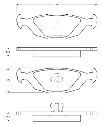 TRW Колодки дисковые задние Фото 2