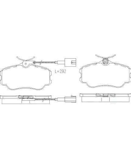Patron Колодки дисковые передние