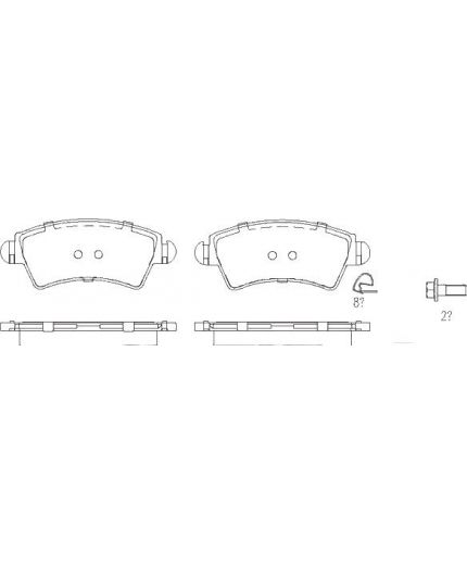 Patron Колодки дисковые передние