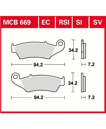 TRW Колодки дисковые передние Фото 2