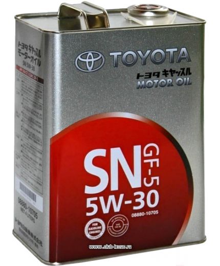Моторное масло TOYOTA SN/GF-5 5W-30 CASTLE MOTOR OIL 4л Фото 2