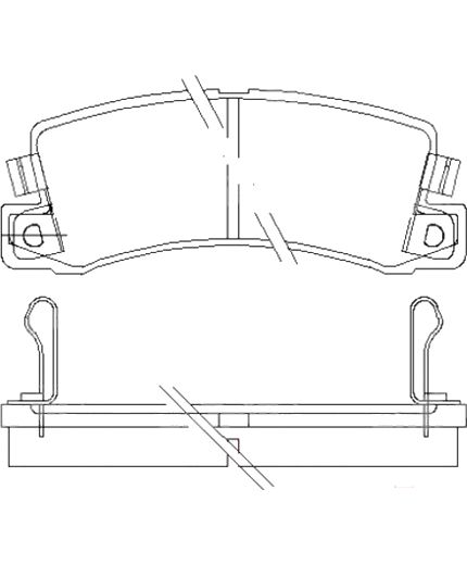 Patron Колодки дисковые задние