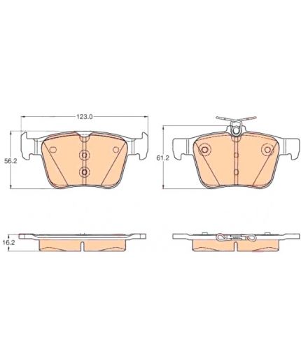 TRW Колодки дисковые задние Фото 3