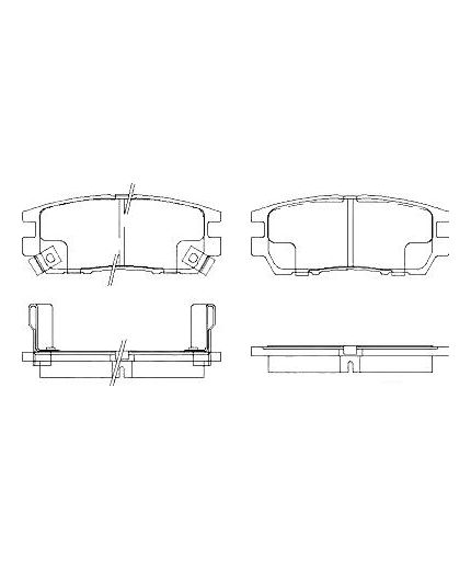 Patron Колодки дисковые задние