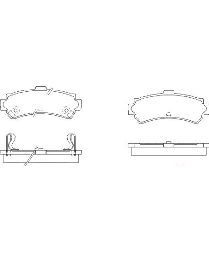 Patron Колодки дисковые задние
