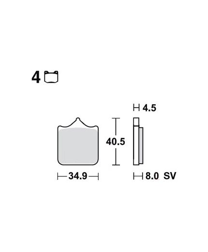 TRW Колодки дисковые передние