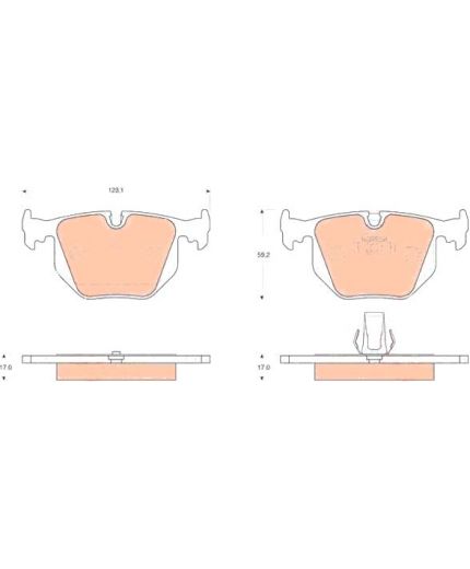 TRW Колодки дисковые задние Фото 2
