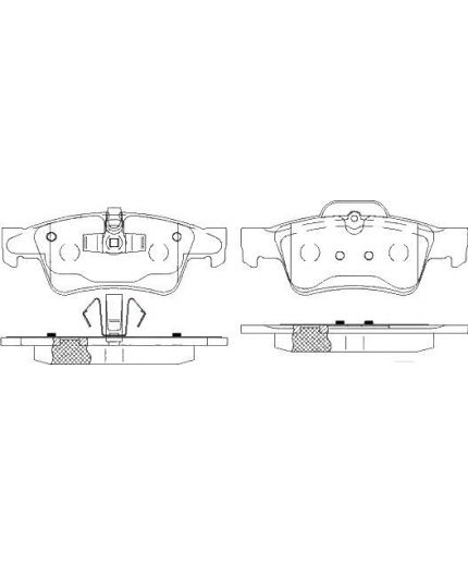 Patron Колодки дисковые задние
