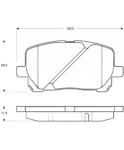 TRW Колодки дисковые передние Фото 2