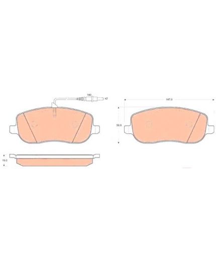 TRW Колодки дисковые передние Фото 2