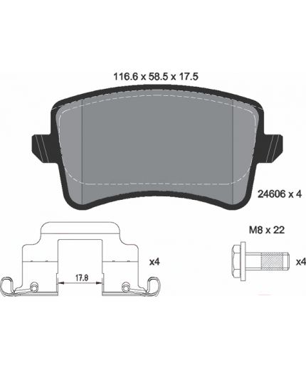 Textar Колодки дисковые задние Фото 2